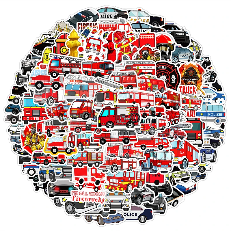 100PCS Police Car A… - image