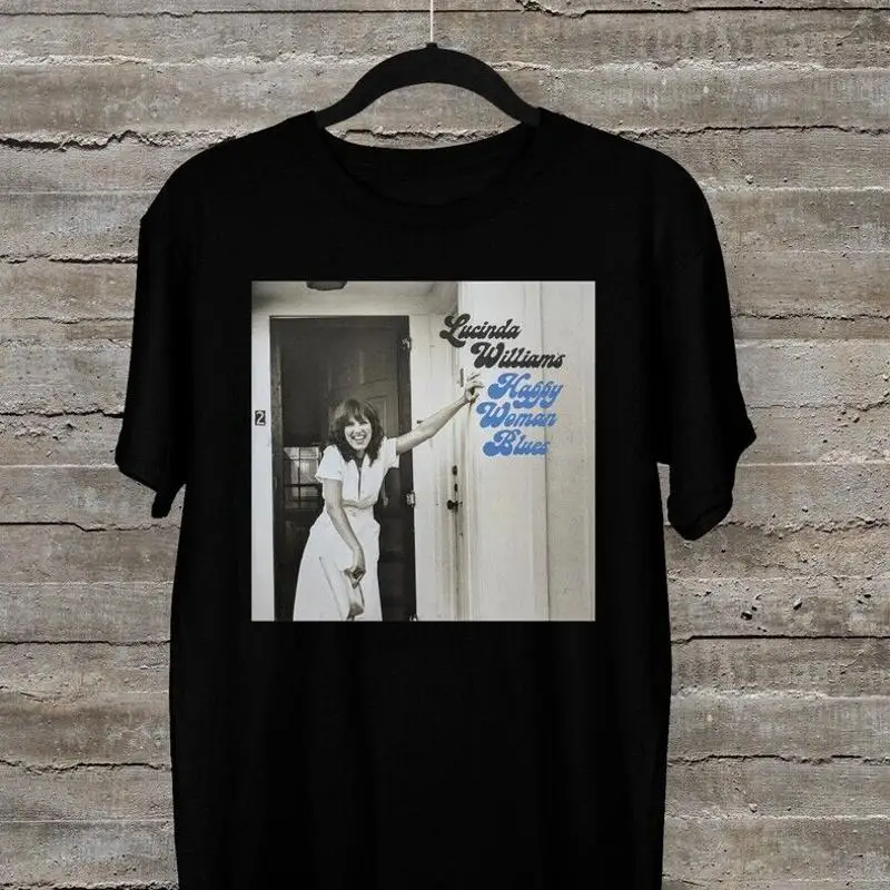 لوسندا ويليامز سعيد المرأة البلوز تي شيرت أسود جميع الأحجام