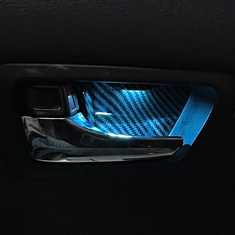 Door Bowl Atmosphere Light For Toyota Camry XV50 2014 2015 2016 Interior LED Blue Car Handle Frame Light For Camry VII2012 2013
