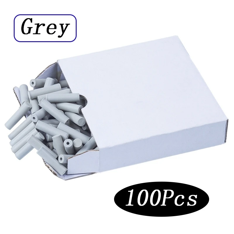 100PCS Rubber Points Polishing Pillar Wheels For Dental Jewelry Rotary