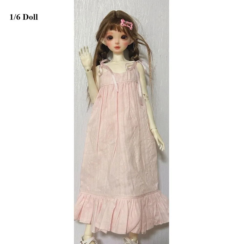 Handmake Dresses Pajamas Mini 4 Colors Princess Long Skirt DIY Accessories Fashion for 1/3 1/4 1/6 BJD 30/45/60cm Dolls