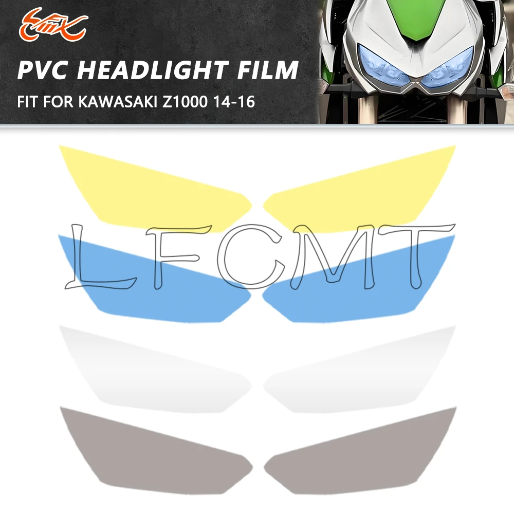 Fit for Kawasaki Z1000 Z 1000 2014 2015 2016 Transparent Motorcycle Headlight Sticker Anti-Scratch Headlamp Protection Film