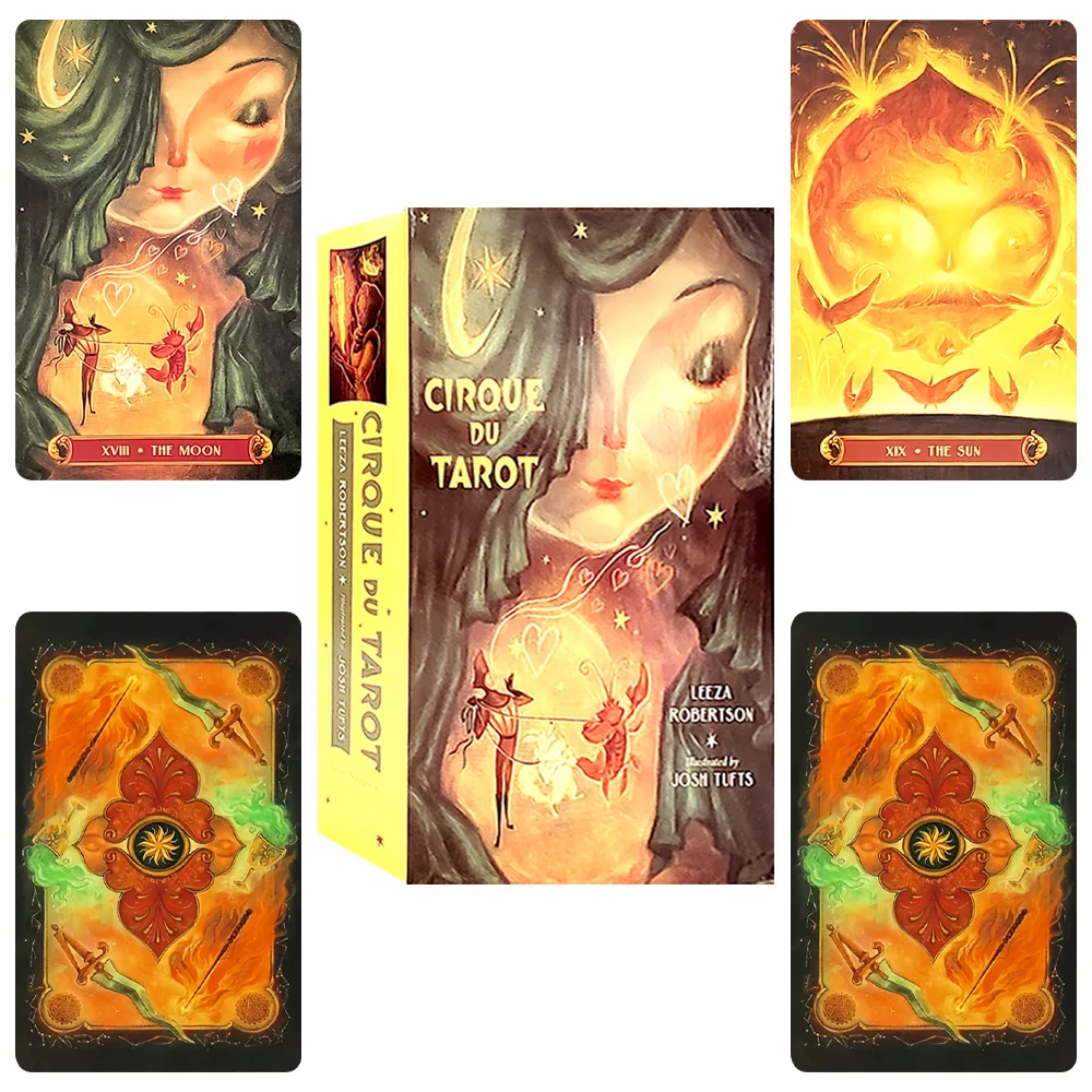 

78pcs Cirque Du Tarot Deck 10.3x6cm High-Quality Divination Cards, Oracle Cards Perfect for Parties & Board Game Gatherings