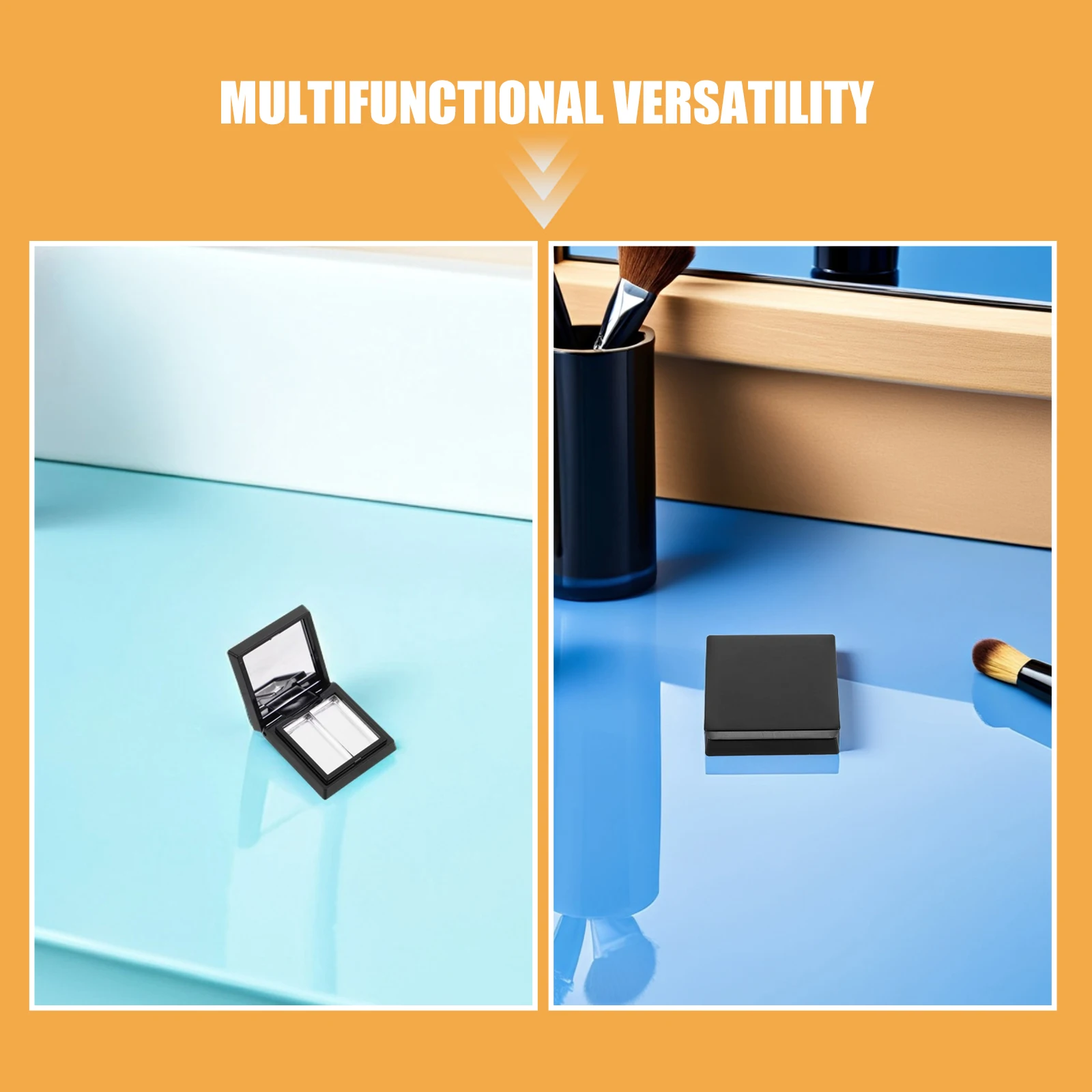 1 مجموعة فارغة عينيه لوحة صندوق لتقوم بها بنفسك حاوية ماكياج لظلال العيون أحمر الشفاه مسحوق السفر إعادة الملء صينية أداة عدة