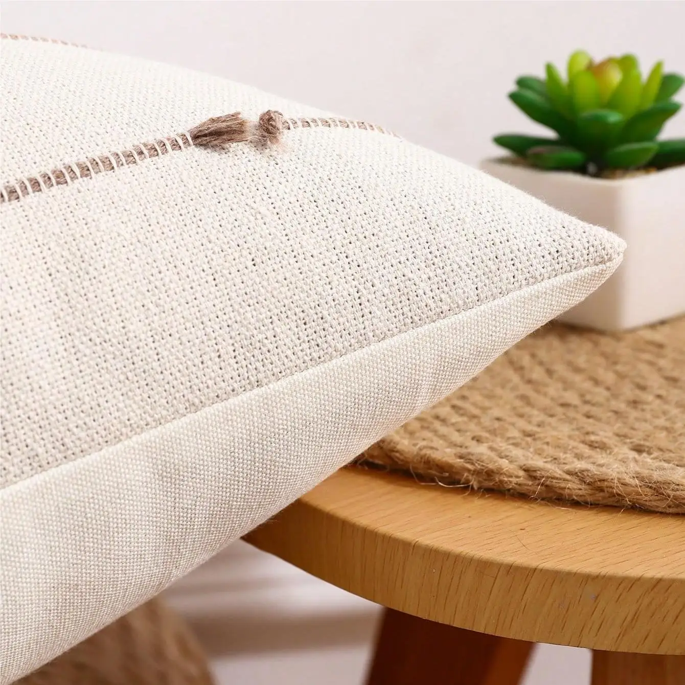 1 Pc Bohemian Style Throw Pillowcase Creative Decorative Linen Pillow Cover Home Decoration Square Cushion Cover