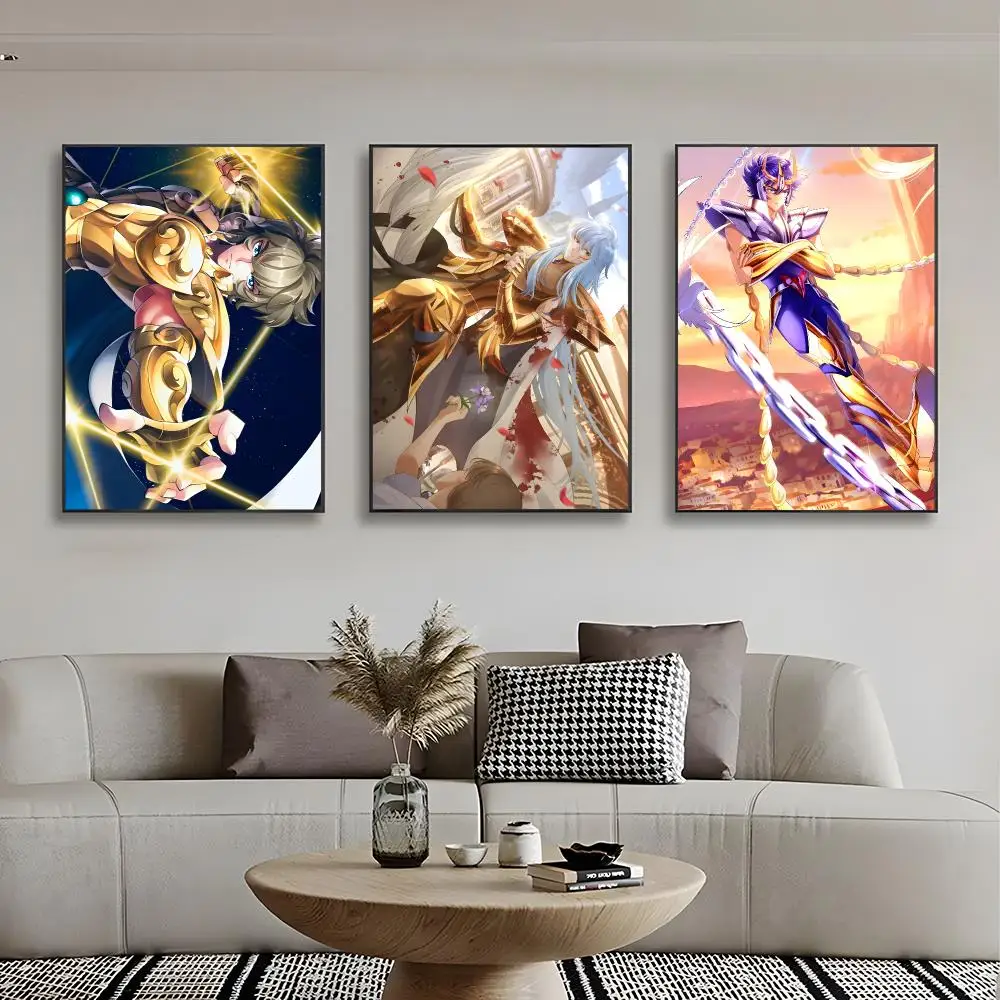 Classic Anime S-saint Seiya Poster High-definition stickers ideal gifts for living rooms hallways