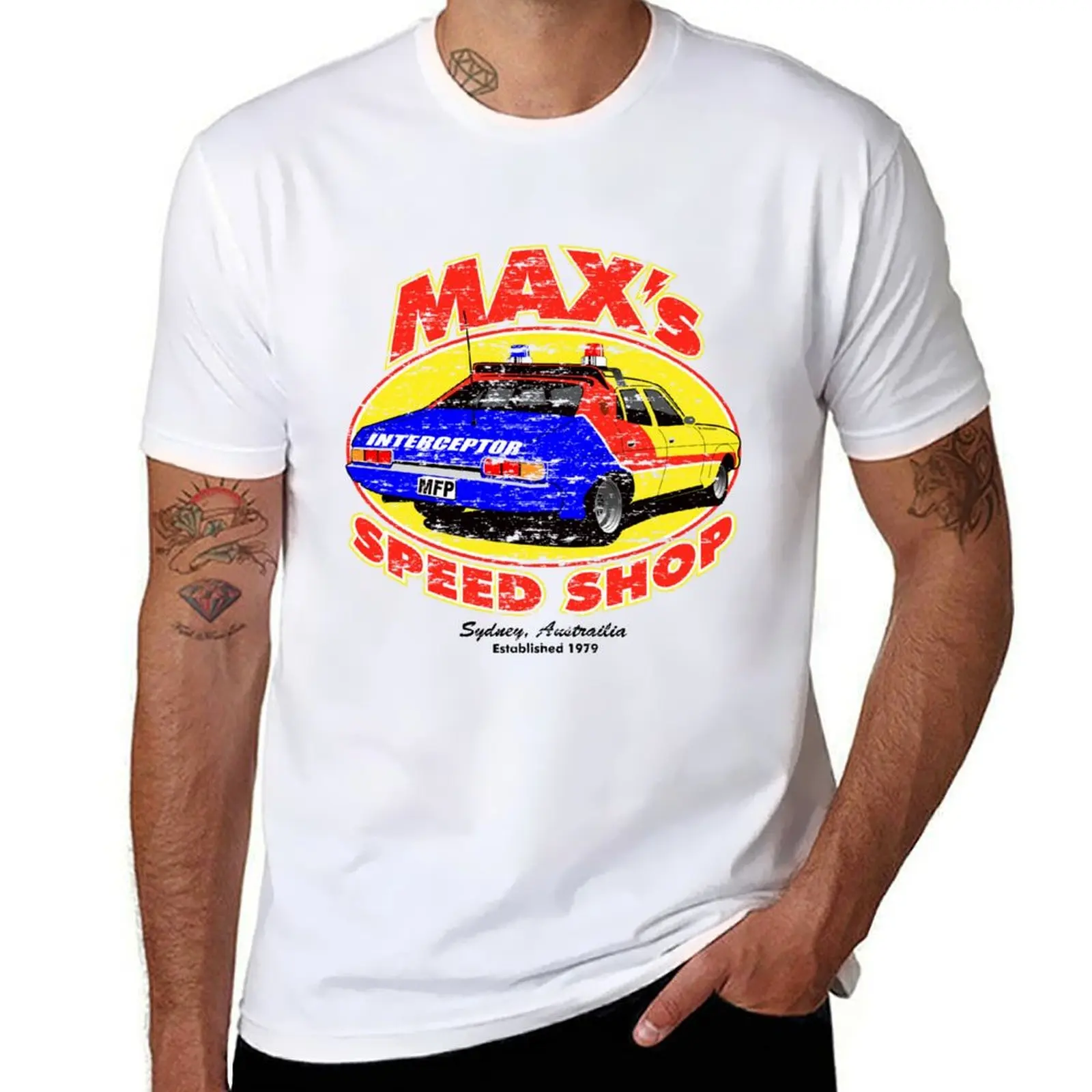 

Mad Max's Speed shop T-Shirt graphic t shirts for man man t shirt graphic T-Shirt