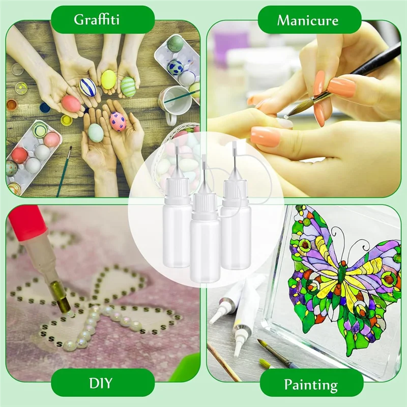 

Аппликатор с большинством тонких кончиков, 10 мл/0,34 унции, 100 шт., мини-игла с прецизионным наконечником, клей для рукоделия, масло для жидкостей A