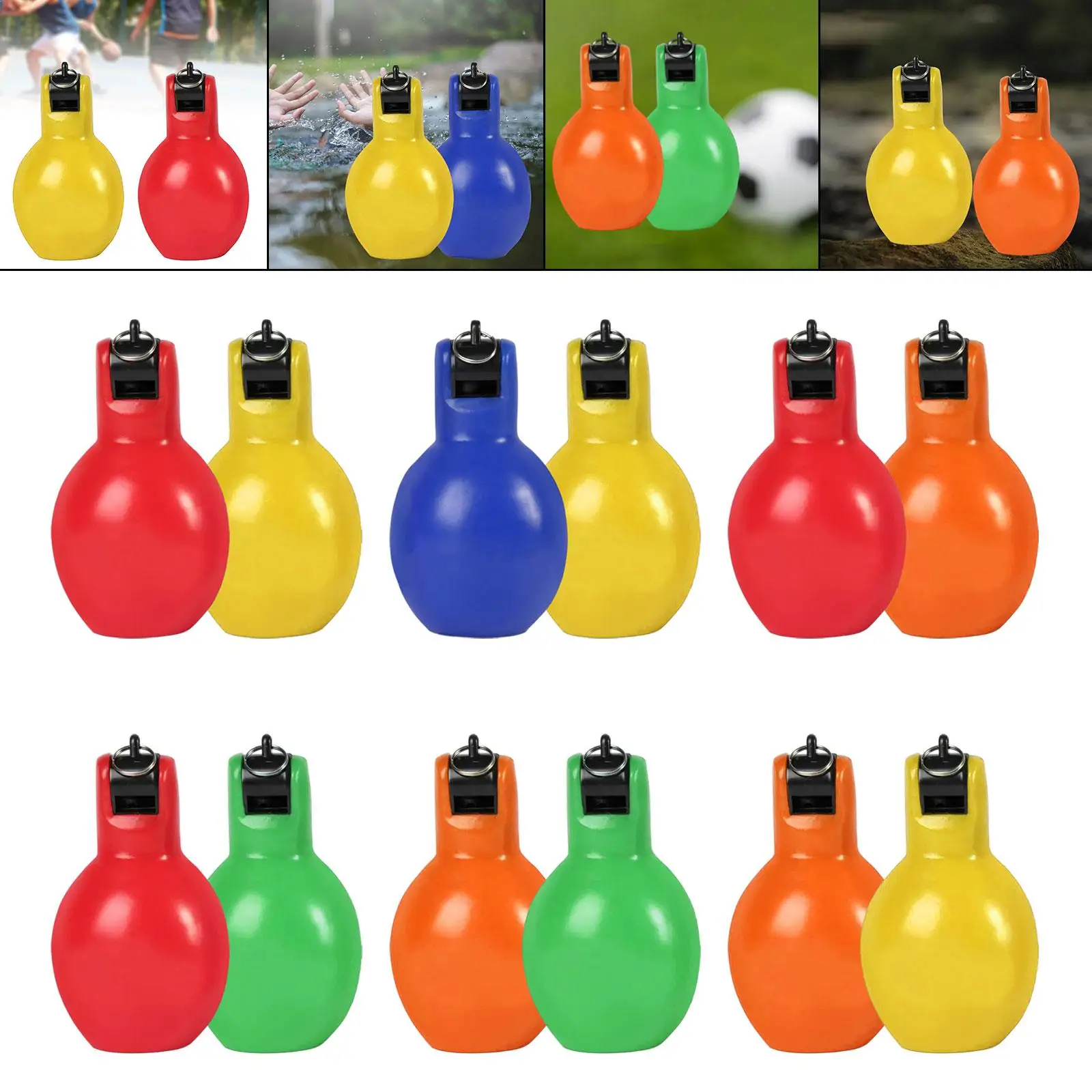 2 Stuks Hand Squeeze Fluitjes Sport Fluitje Handleiding Luid Geluid Handheld Trainer Fluitje Coaches Fluitje Voor Training Camping