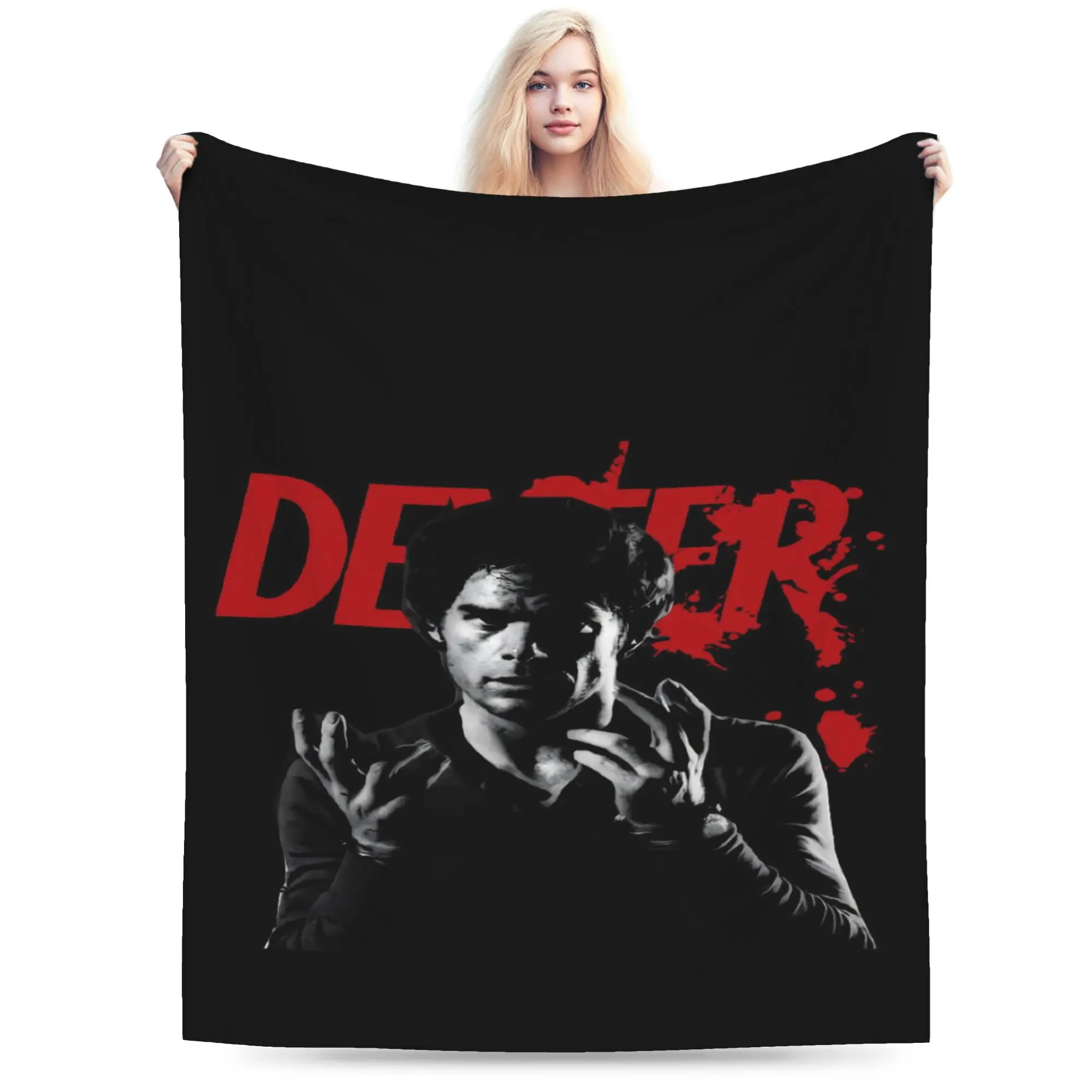 Dexter Morgan Soft Blanket  Child Plush Throw Blanket Aesthetic Outdoor Flannel Bedspread Sofa Bed Cover
