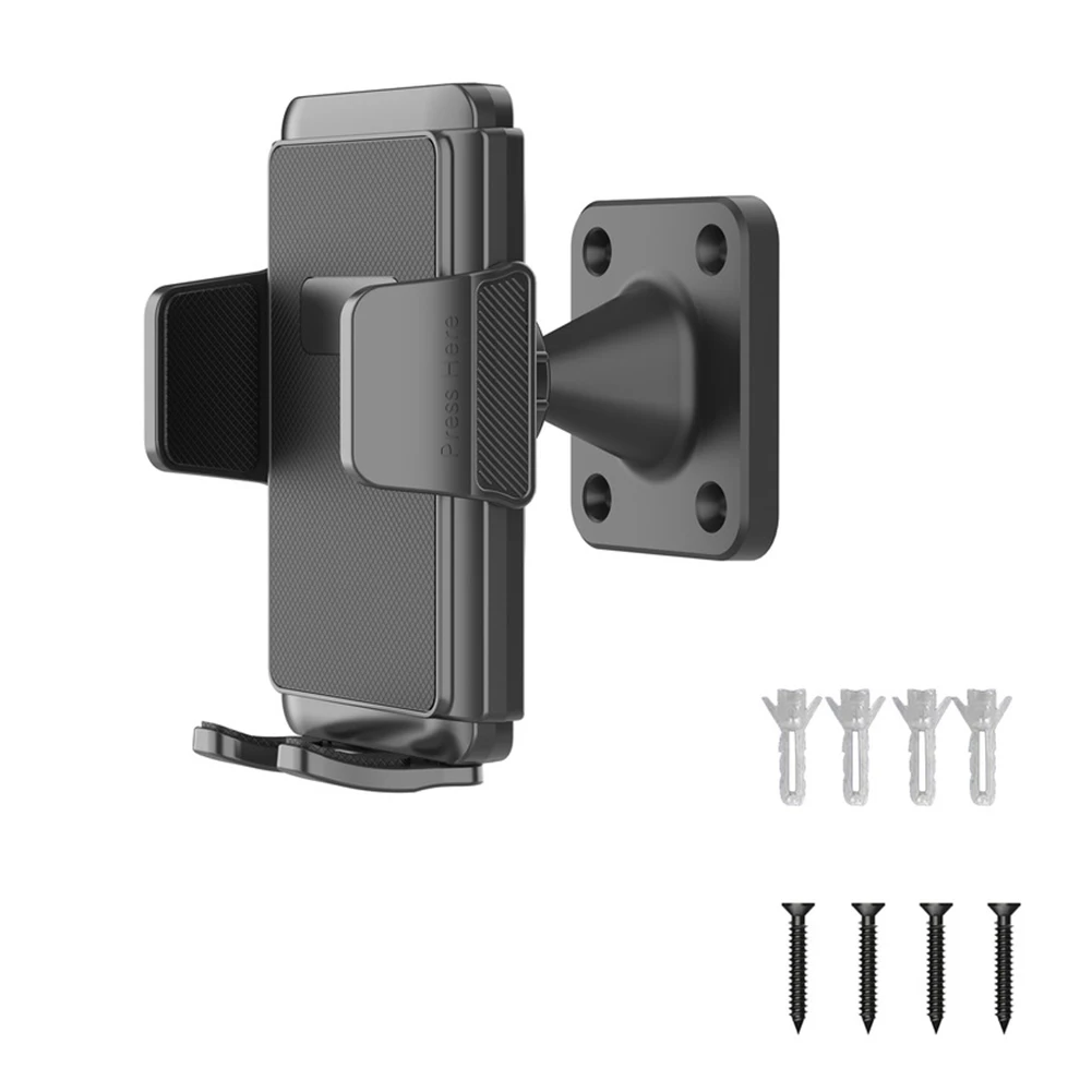 

Регулируемый настенный держатель для смартфонов, вращение на 360 градусов для гибких углов обзора, идеально подходит для домашнего и офисного использования