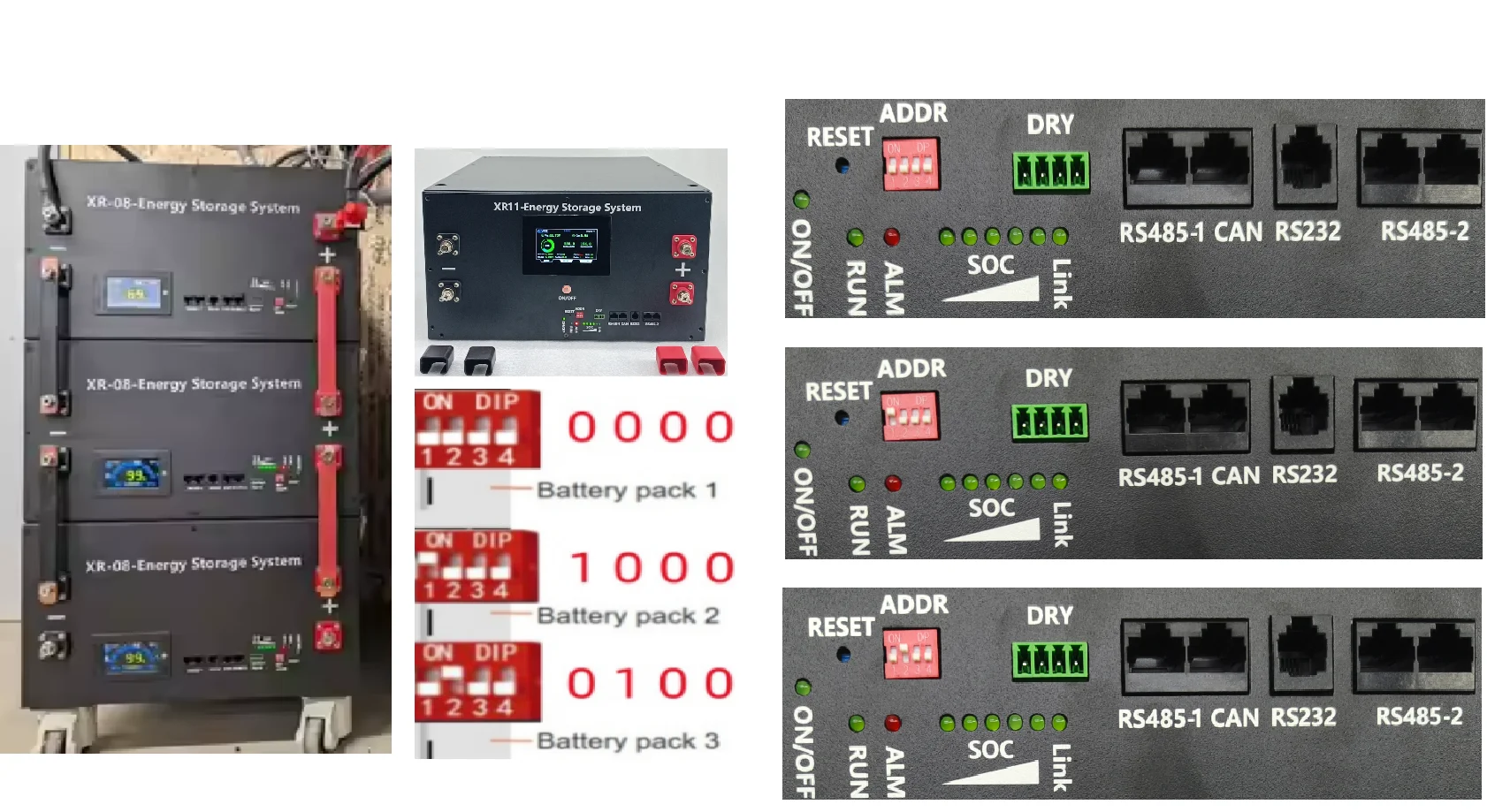 V19 JK Inverter BMS 4.3 LCD 16S 51.2V XR11 LiFePO4 Battery Box DIY Kit For EVE CATL 304AH Solar Home Energy Storage Box