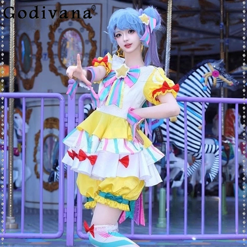 المرأة الجديدة تأثيري مجموعة هالوين كرنفال الحلو لوليتا تنورة الدعاوى الإناث الدعائم القوس أغطية الرأس اكسسوارات ازياء موحدة