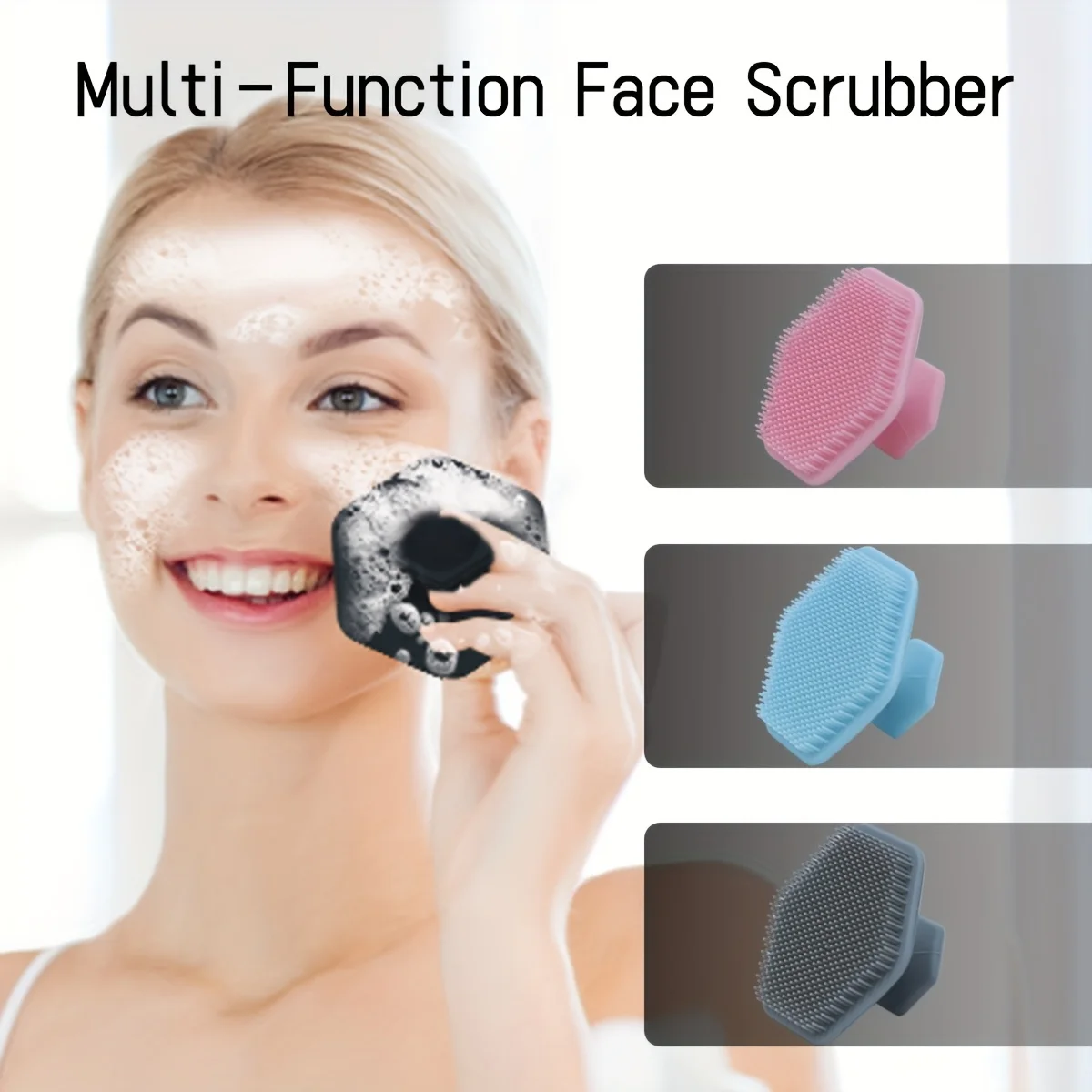 Zachte siliconen gezichtsreinigingsborstel Make-up remover tool Mee-eter verwijderaar Draagbare schoonheidstool Reinigingsborstel Schoonheid