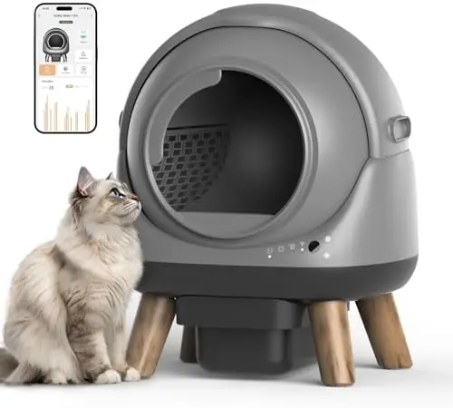Self Cleaning Litter Box for Multiple Cats, G1 Automatic Litter Box with Smart APP Control & Health Monitoring