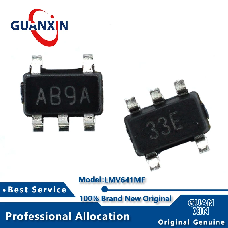 

100% New electronics LMV641MF LMV641MFX LMV641MFE SOT23-5 Marking AB9A LMV641