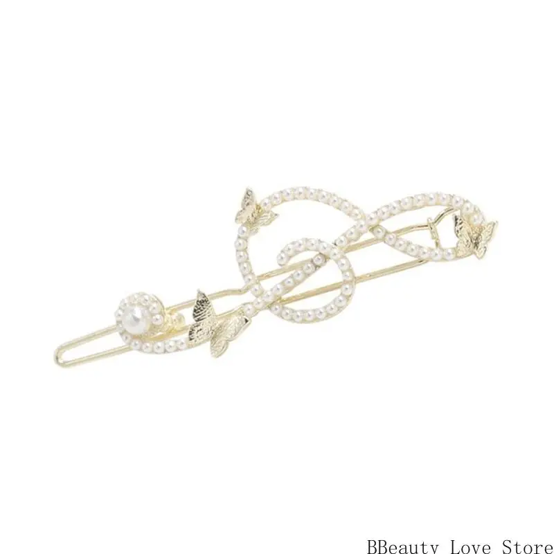 

Shimmering Butterfly Music Note Hair Pin 2000s Hair Barrettes Duckbill Side Pin for Teens Girl Women Hair Accessories