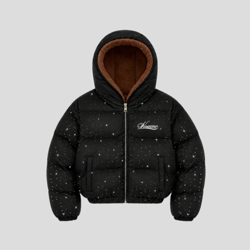 Winter Warm Cotton Padded Jacket Unisex Y2K Street Style Loose Thick Coat Coldproof Oversized Casual Winter Outerwear Men New