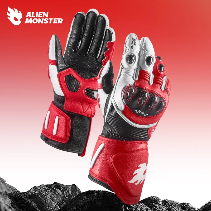 

Professional Motorcycle Gloves Carbon Fiber Four Seasons Cycling Competition CE Certification Gloves Finger Joint Protection