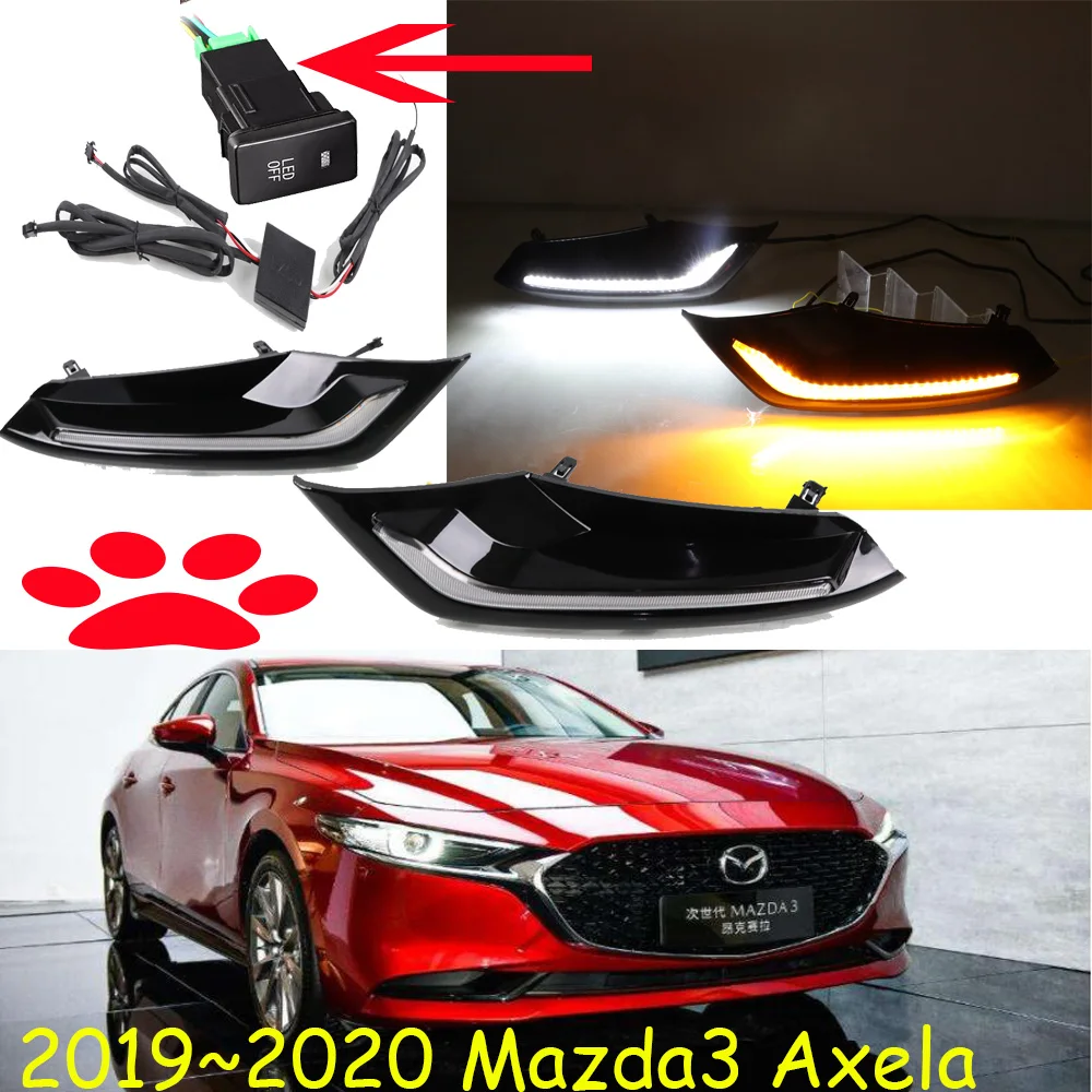 

1set car daylamp for Mazda3 daytime light axela car accessories LED DRL head light for Mazda3 fog lamp