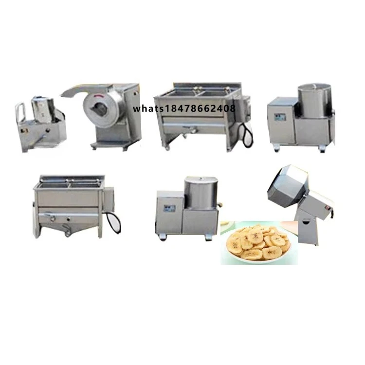 200kg Automatic Potato Chips Making Machine French Fries Production Line 1.1kW 220V/380V High Productivity Low Cost