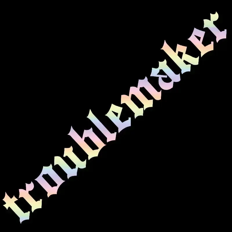 

Troublemaker Letter Car Front Windshield Stickers Auto Rear Window Waterproof Vinyl Decals DIY Racing Body Creative Decoration