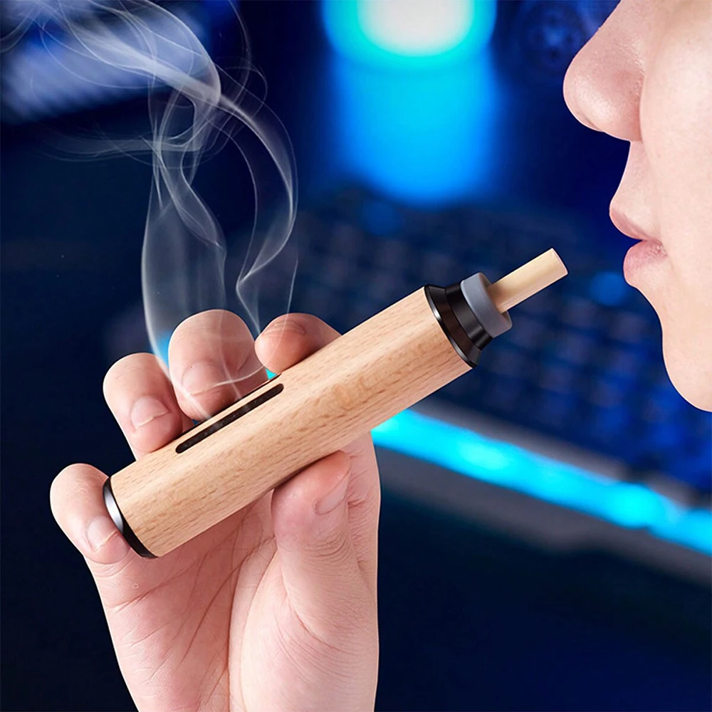 Auto Car Ashtray Car Interior Decoration Dust-free Smoking Ash Holder Wood Creative Filter Anti Tool Soot-flying Ashtray