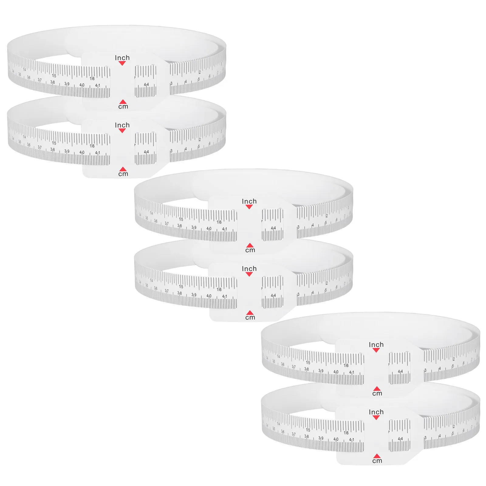 

6Pcs Pediatric Head Circumference Measuring Tape 60Cm Clear Markings for New Parents Home Use Body Measurement Tool