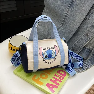 Stitch Canvas Bucket Beautiful Cartoon Bag Casual Bag All-Match Crossbody Portable Bag Anime Anime Tote Fashion Women's Backpacks 12 Main Sales Backpack Anime - №1