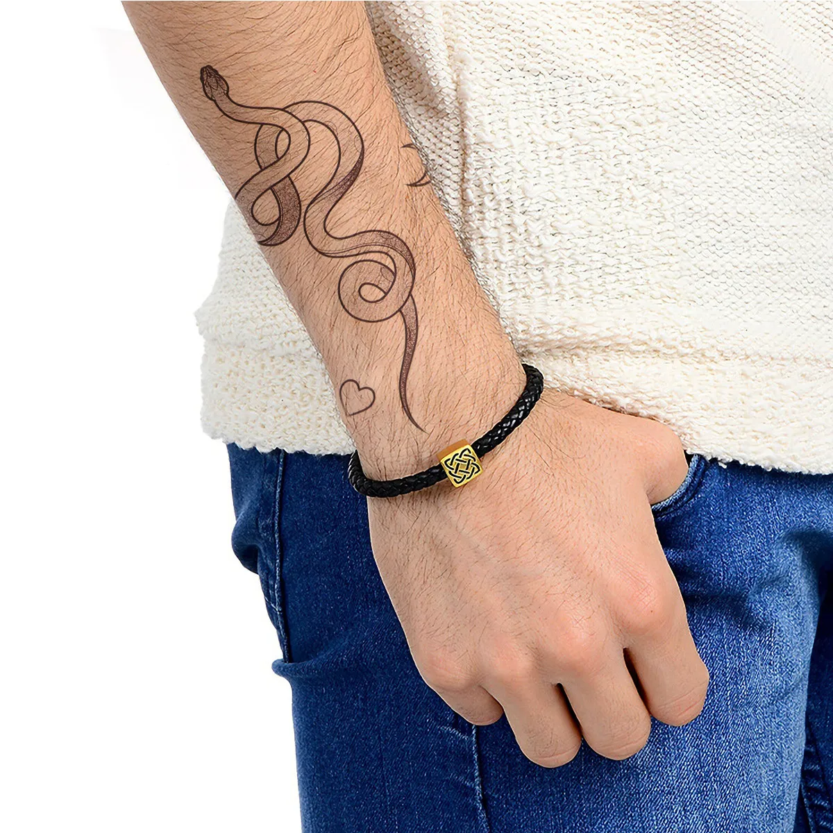 

8 Pcs Black White Sketch Temporary Tattoo Stickers Waterproof Body Art for Women Fun Theme Pattern Decals Gifts