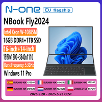 N-One NBook Fly Laptop 16+14 Inch Touch Screen Intel Xeon W-10885M 16 GB DDR4 1 TB SSD up to 5.3 GHz Gaming Business Laptop