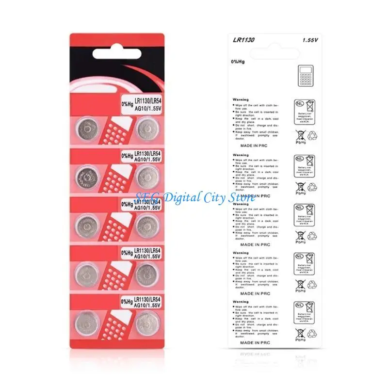 

U75B Long Last Power 20/10Piece AG10 1.5V Button Coin Cell Batteries Power Supply