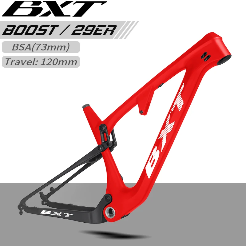 

Карбоновая рама BXT T1000 для горного велосипеда, 29er, Boost 148 мм, задний амортизатор 195*50/55*22