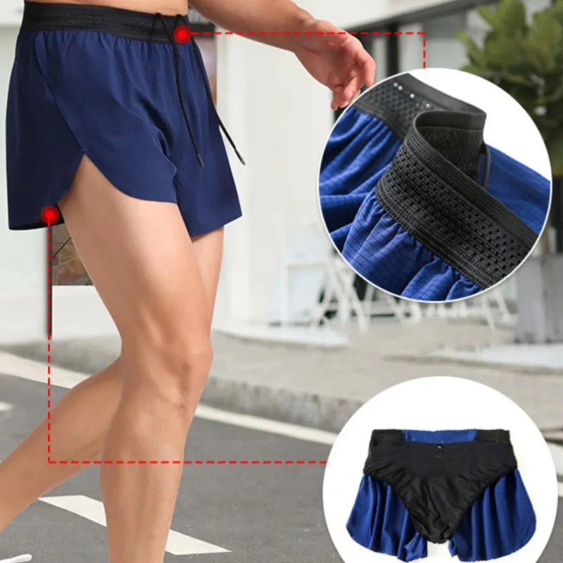 2 in 1 Men Student Basketball Shorts Sport Suits Gym Soccer Exercise Jogging Hiking Running Fitness Board Beach Short Pants 8