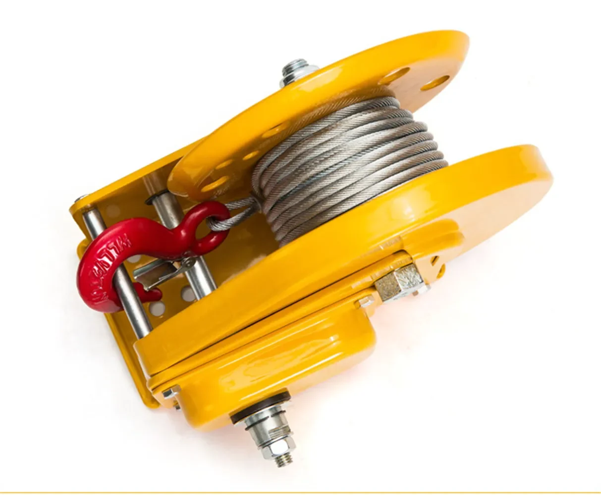 1200LB 1800LB Two-way Self-locking Small Hand Windlass with Automatic Brake Manual Winch Tractor 5M