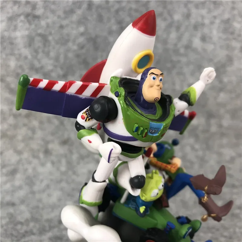 Disney Toy Story Action Figures, Woody, Buzz Lightyear, Aliens, Bonecas, Modelo, Fofos, Decorações de Casa, Aniversário, Presentes de Natal, 13cm