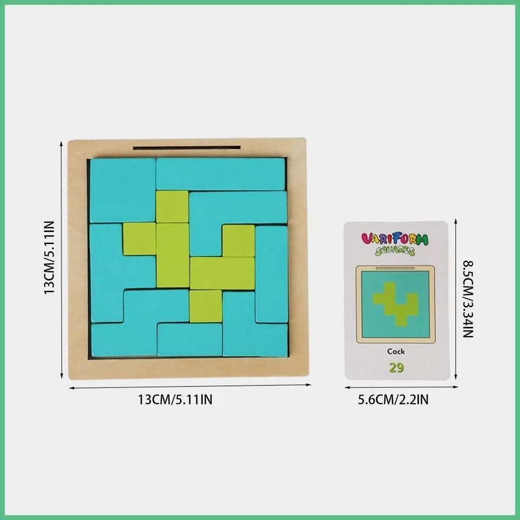 Wooden Hidden Puzzle Montessori Thinking Logic Toy Fine Motor Early Education Toys Hand-eye Coordination Puzzle Toys For Kids