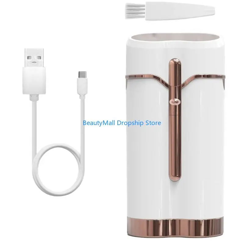 40JD Hair Remover Double Head Shaver USB Lady Shaver Small Hair Removal Device for Face Chin Armpit