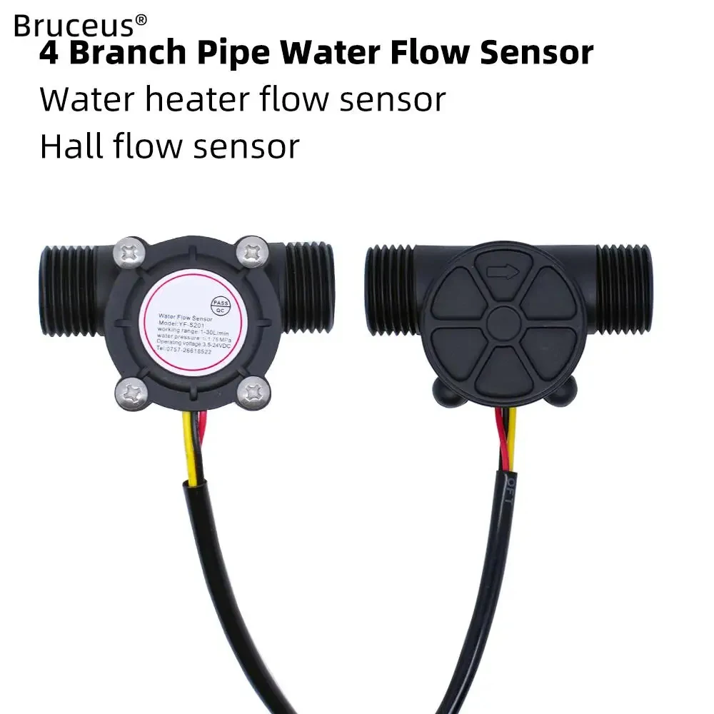 

YF-S201 Water Flow Sensor Flowmeter Hall Flow Sensor Water Control 1-30L/min
