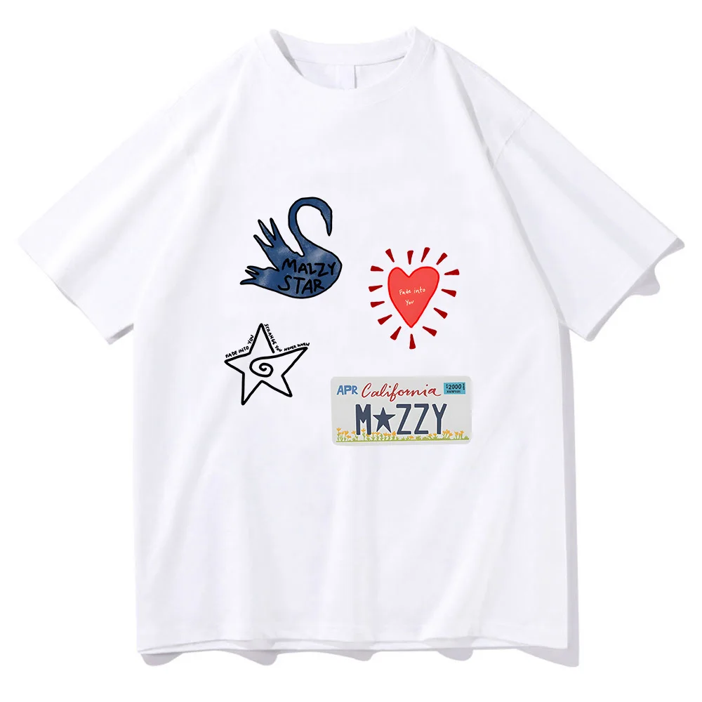 Alternative Rock Band Mazzy Star T-shirt Summer Spring Cotton Women/Men Tee-shirt Short Sleeve Hip Hop Streetwear Tee Ropa Mujer