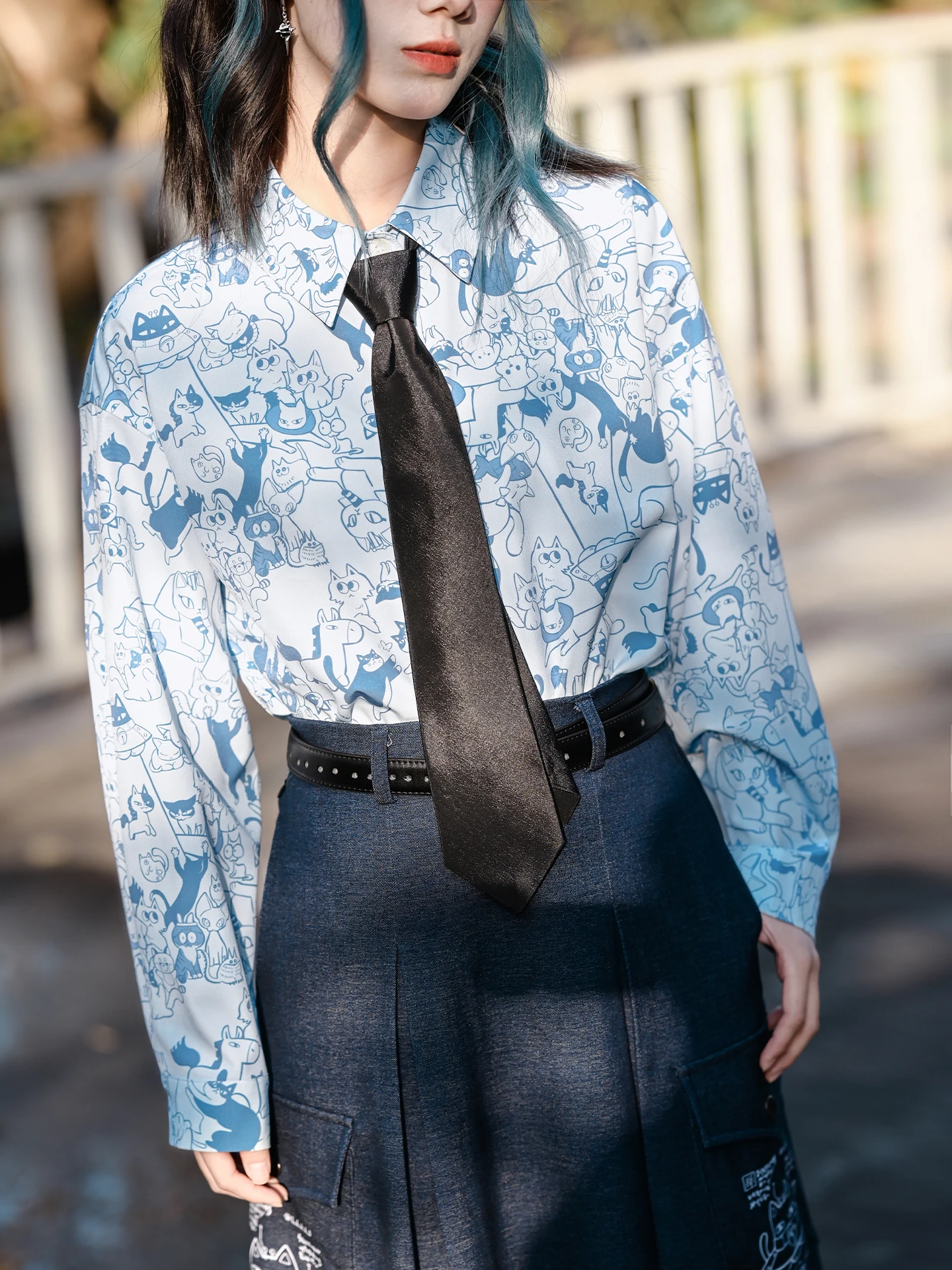 

Дизайнерская сенсация: Новая женская весенняя блузка с длинным рукавом и принтом, свободного кроя, из дышащего полиэстера, комфортная.