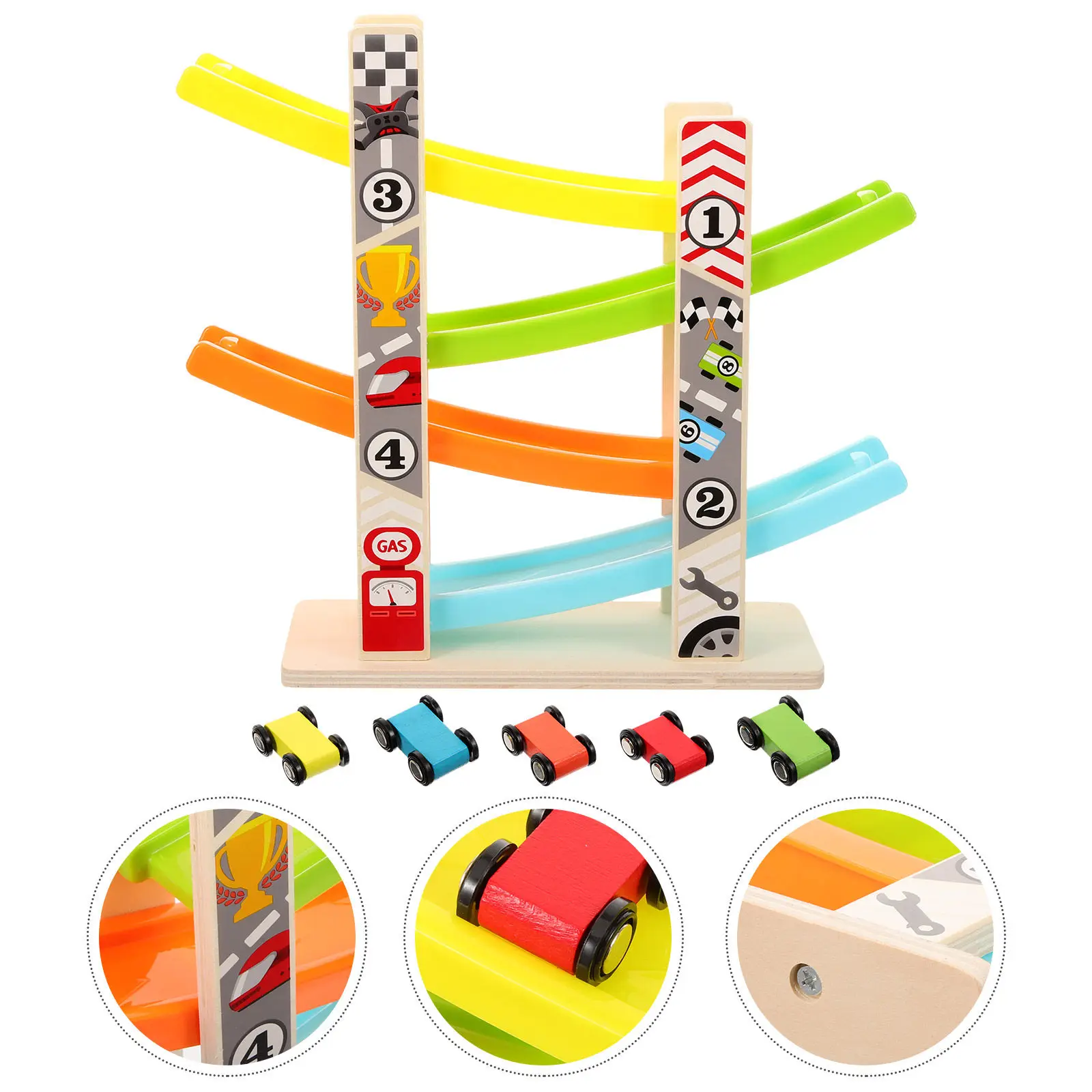 1 conjunto de brinquedo de madeira de quatro camadas para crianças, jogo educativo para desenvolvimento da coordenação motora