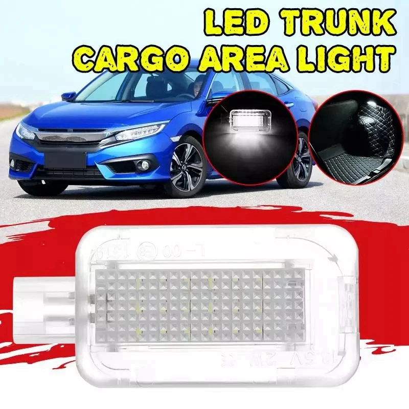 18-SMD LED Luggage Trunk Compartment Light Cargo Area Light Courtesy Door Lamp for Honda Accord Civic Fit Acura ILX RSX