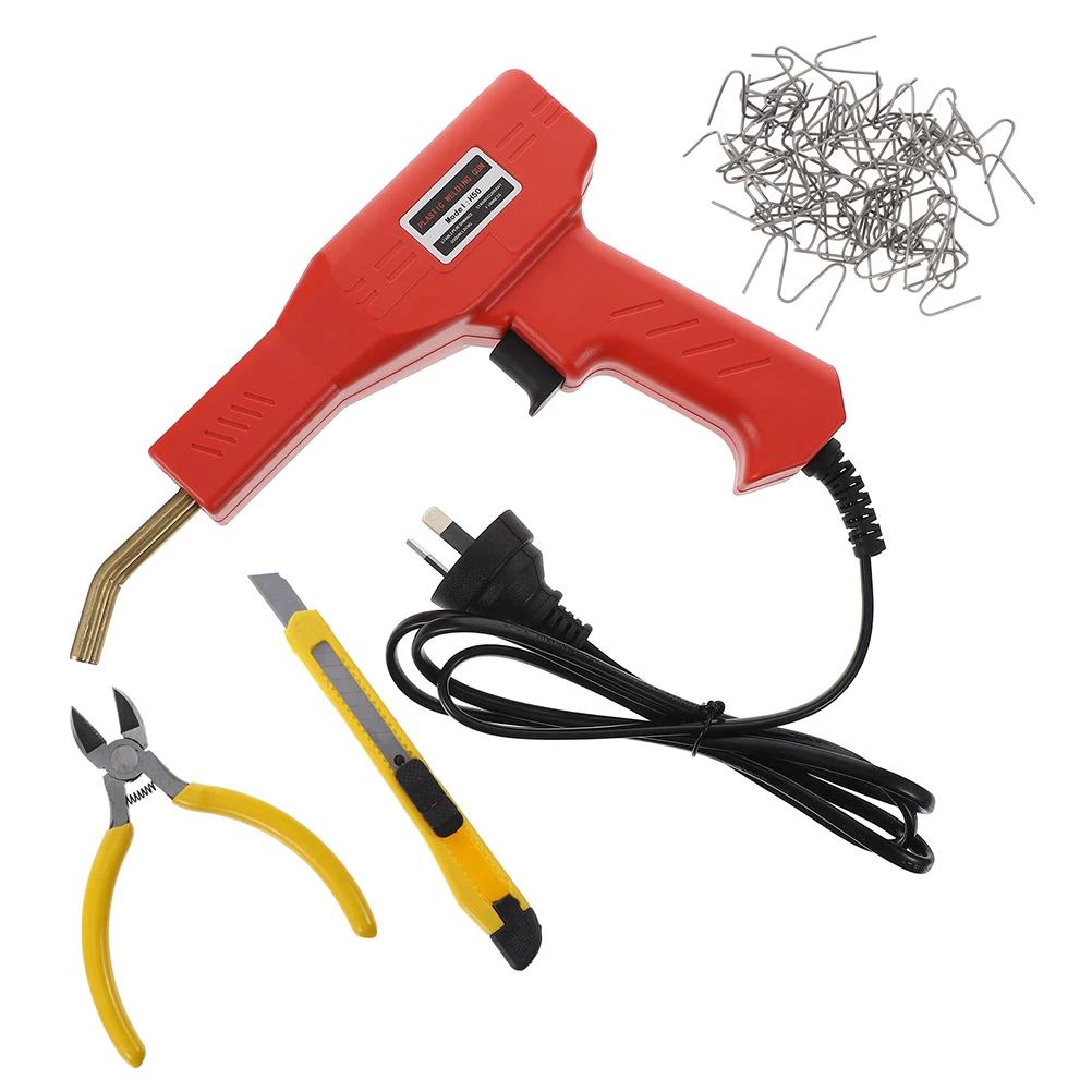 1 Set Bumper Repair Machine Hot Stapler Plastic Welding Kit Car Repair Tool Handheld Bodywork Welder Car Bumper Welding Tool