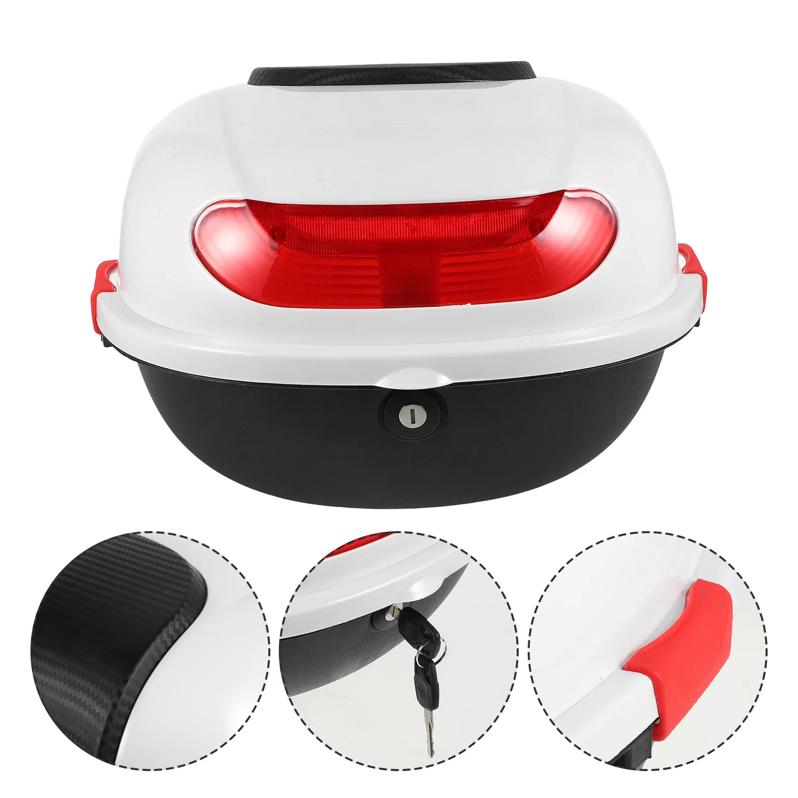 

Universal Waterproof Motorcycle Trunk Box Top Case Storage Container For Scooter Electric Motorbike Large Capacity Durable