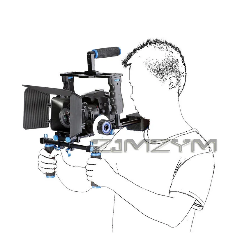 Rig Shoulder Video Camera Stabilizer Support Cage/Matte Box/Follow Focus For Camera Camcorder shoulder holder equipment