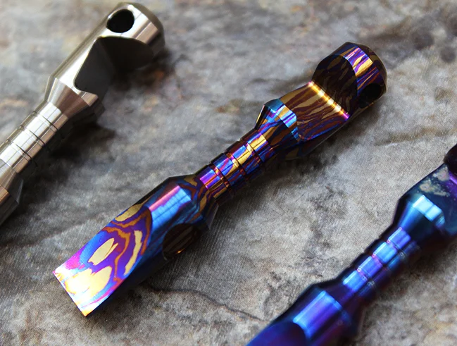New TC4 Titanium Key Chain Pendants Bead Bottle Opener Screwdriver Multi-function Tools