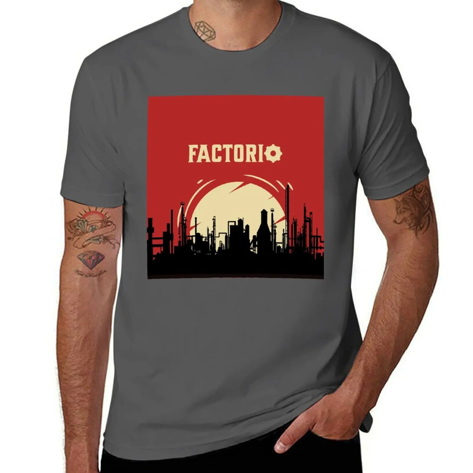

Factorio - Stay Efficient T-Shirt T-Shirt man t shirts graphic man t shirt summer man t shirt cotton T-Shirt