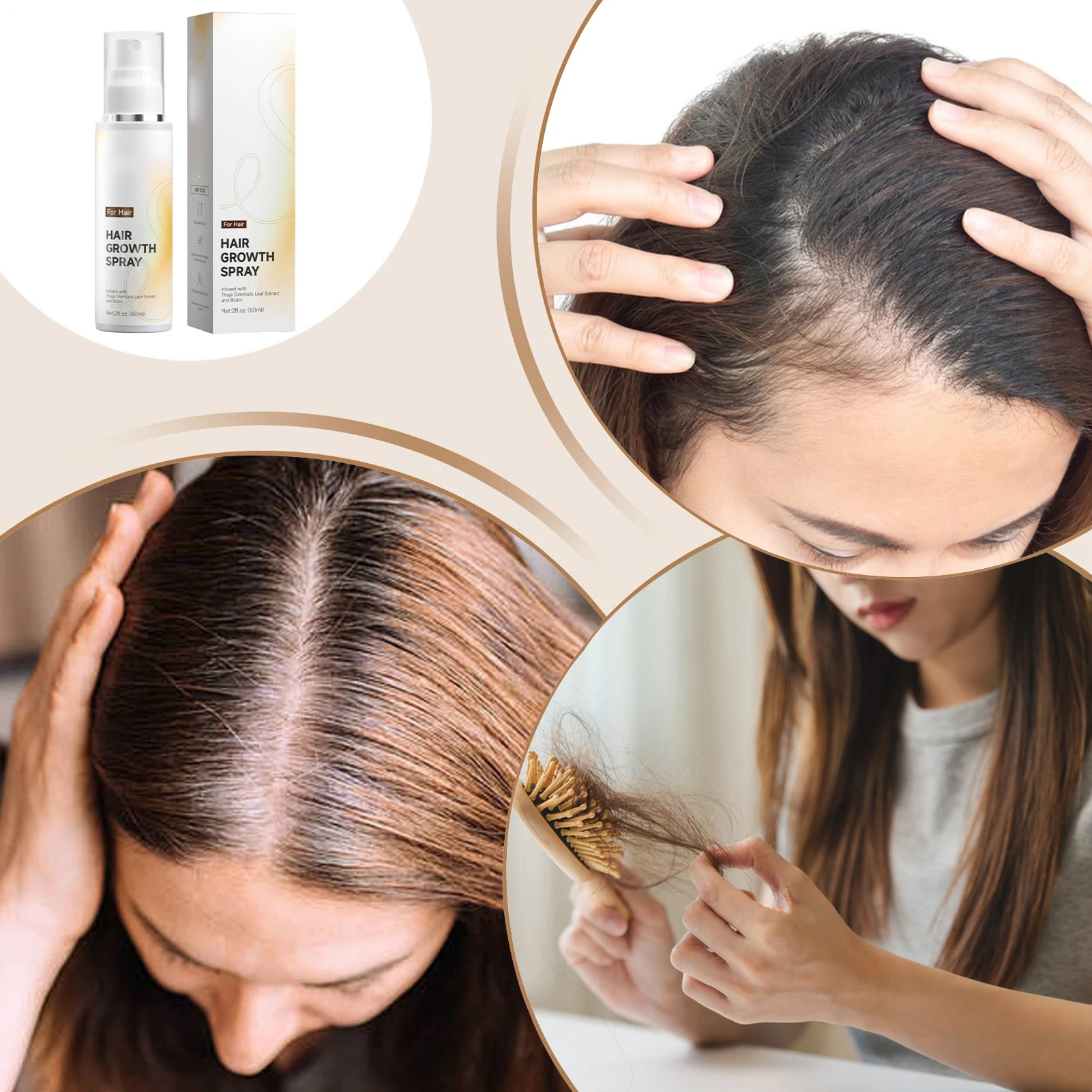 Hair Scalp Care Spraying 60ml - огляд і ціна Hair Care Frizzy Hair