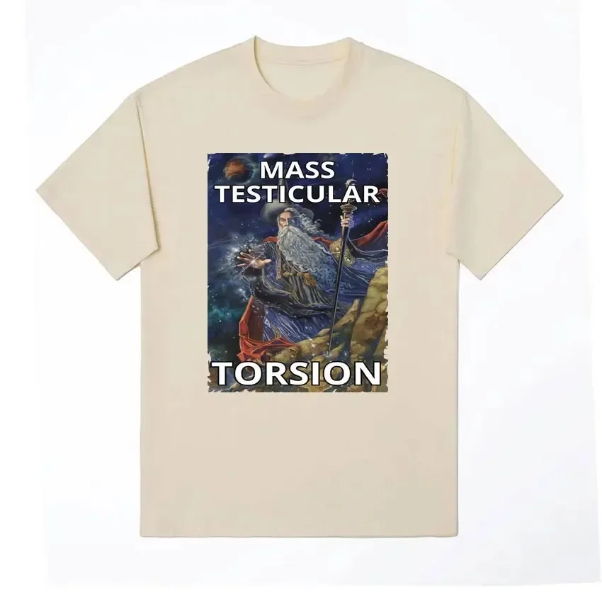 Testicular Torsion Funny Meme T Shirt Shadow Wizard Money Gang Graphic Tshirt for Men Gothic Casual Oversized T-shirt Streetwear